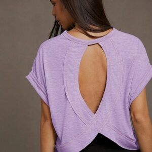 Lavender Open-Back Women's Top
